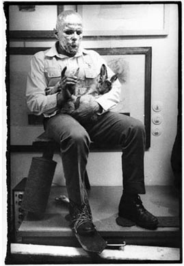 Joseph Beuys, How to Explain Pictures to a Dead Hare, 1965.