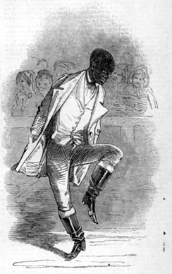 Juba (William Henry Lane); drvorez, The Ilustrated London News, 5. kolovoza 1848