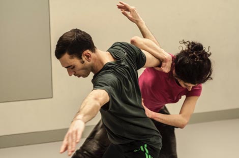 Trijada, fotografija s probe, © Jelena Janković